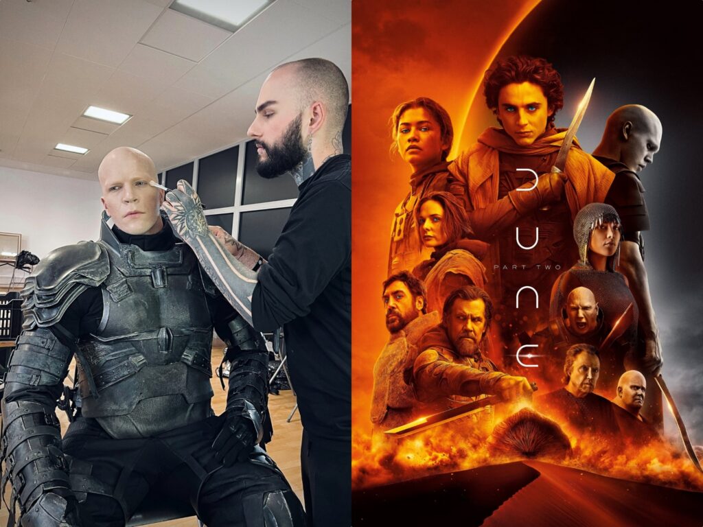 Chris Suckow, makeup artist on Dune Part 2
