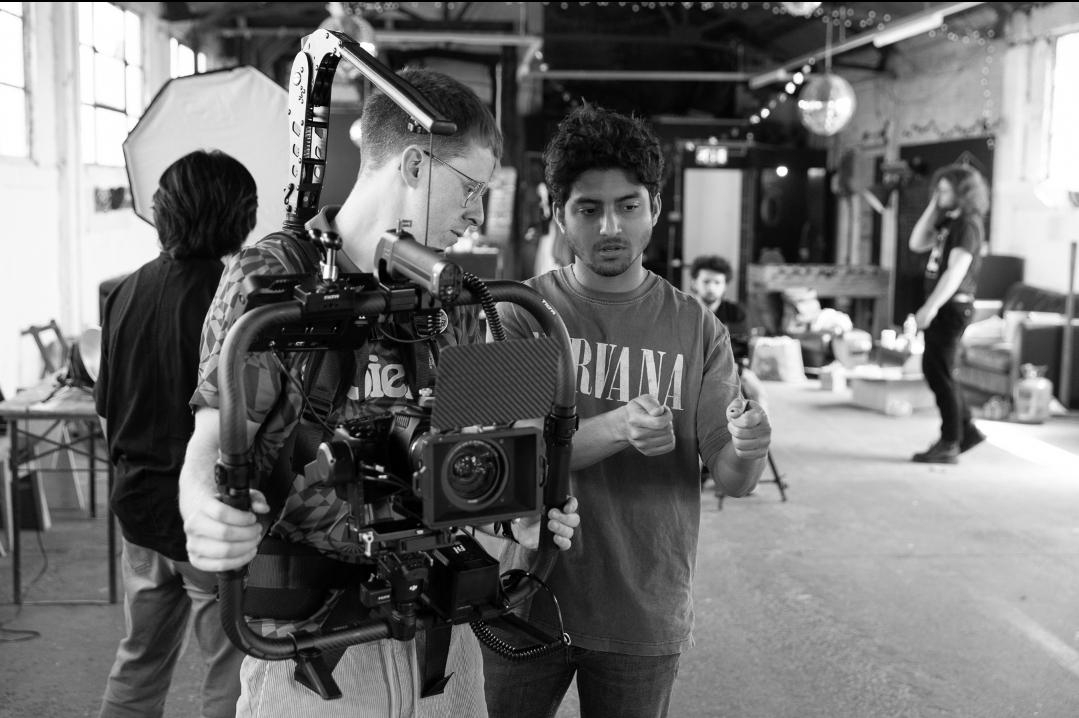 billy haigh on set