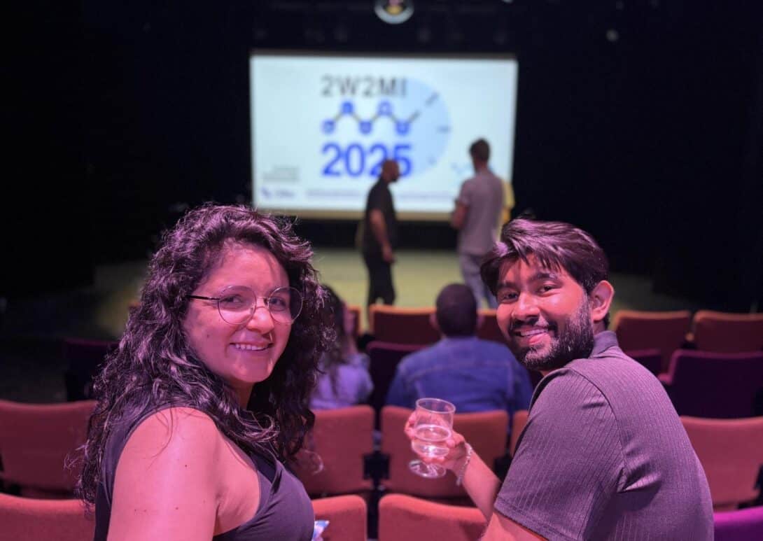 Yara Gharios, studying MA Screenwriting, and Reuben Ellis