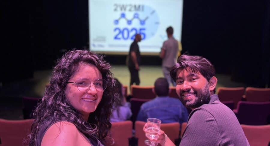 Yara Gharios, studying MA Screenwriting, and Reuben Ellis
