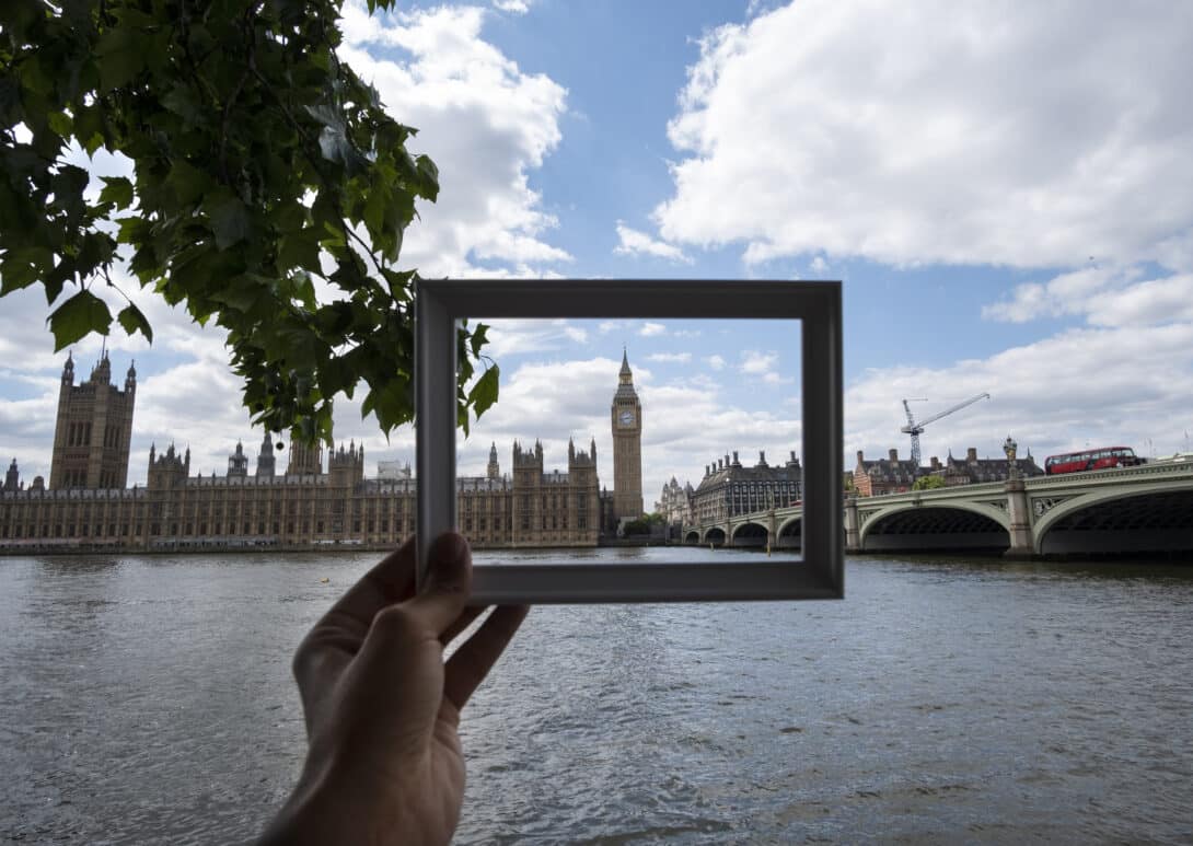 london through pictureframe