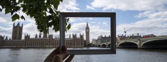 london through pictureframe
