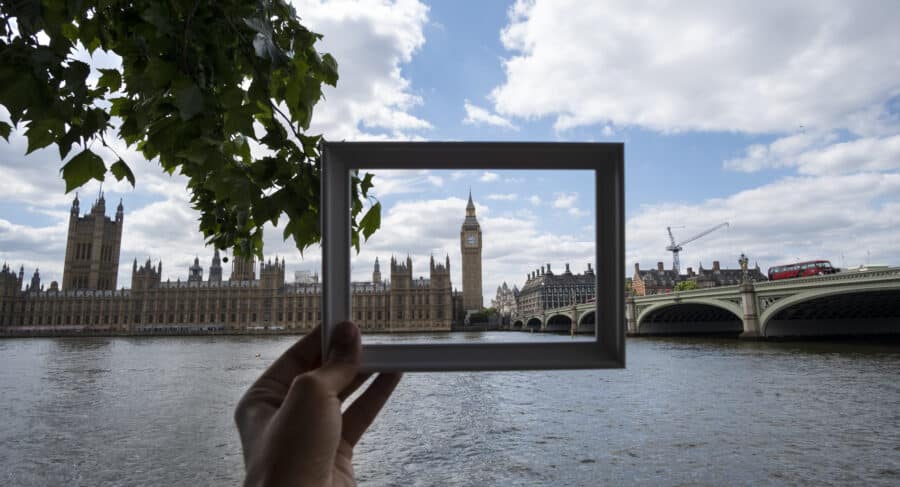 london through pictureframe